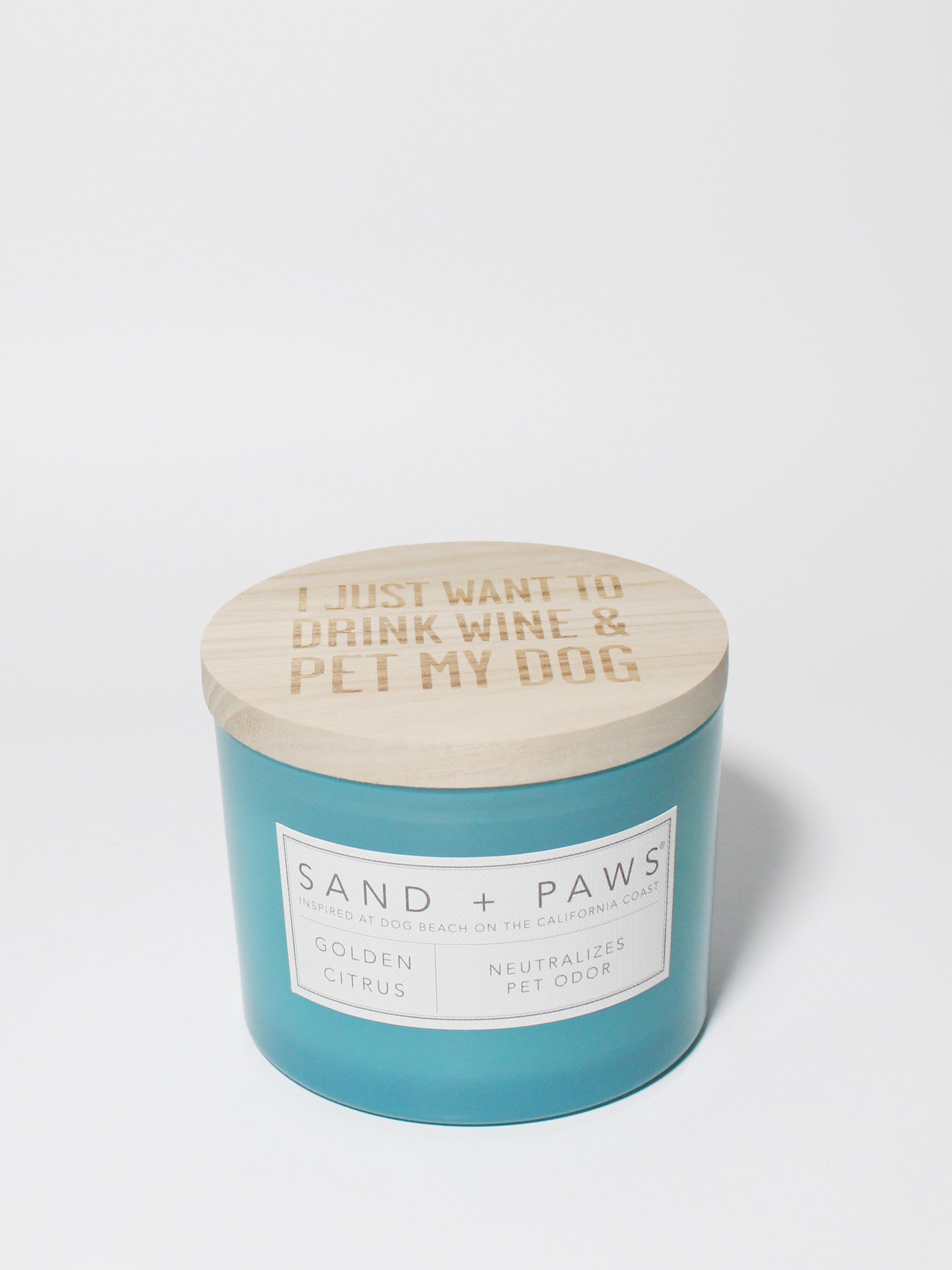 Sand + Paws Golden Citrus 12 oz scented candle