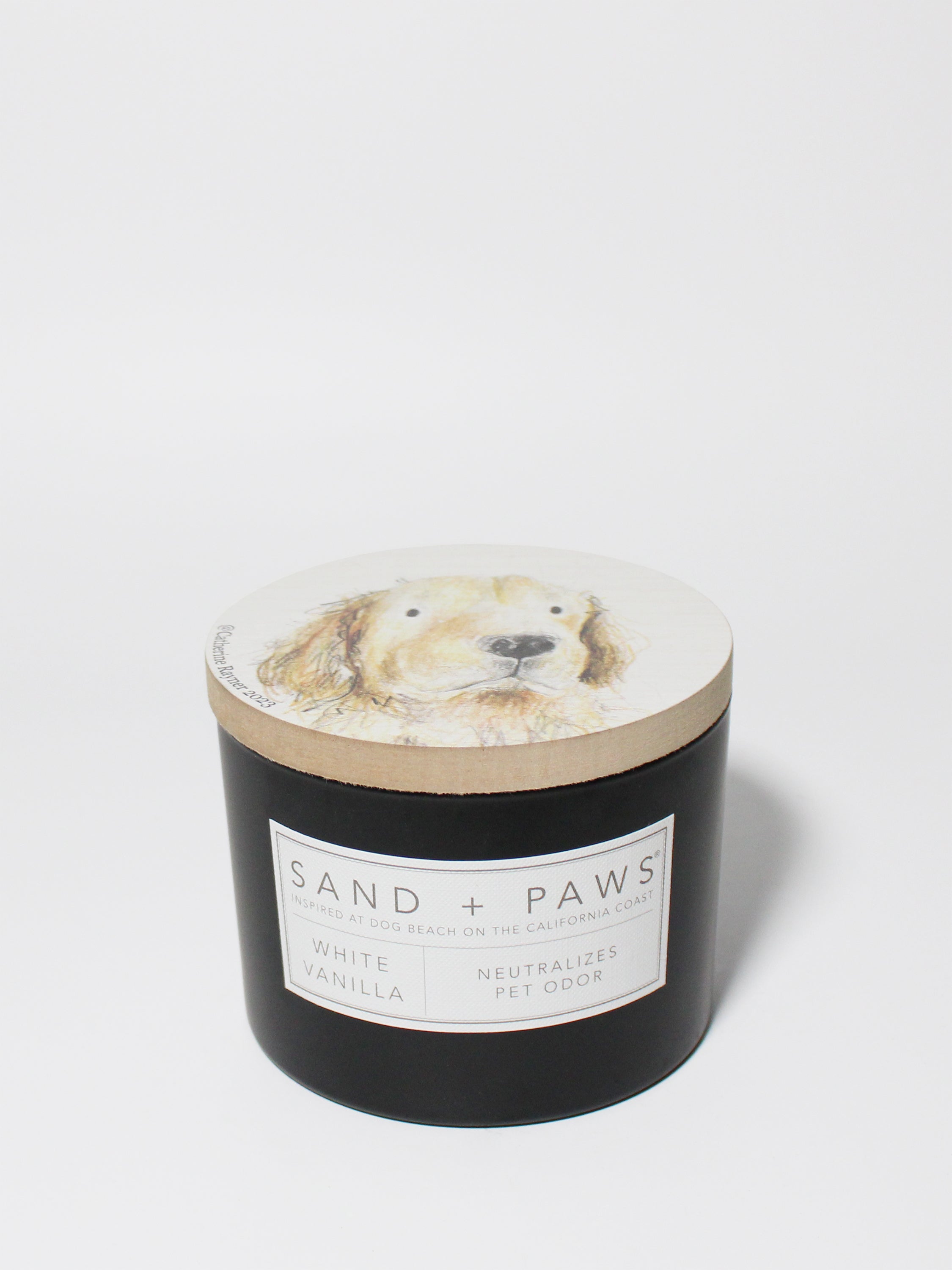 Sand + Paws White Vanilla 12 oz scented candle