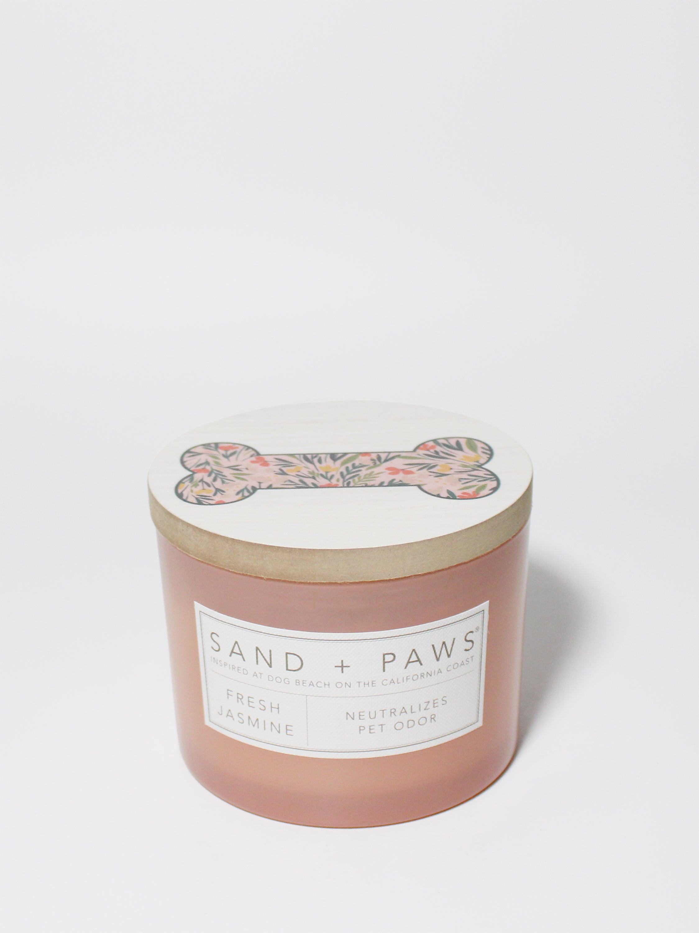 Sand + Paws Fresh Jasmine 12 oz scented candle