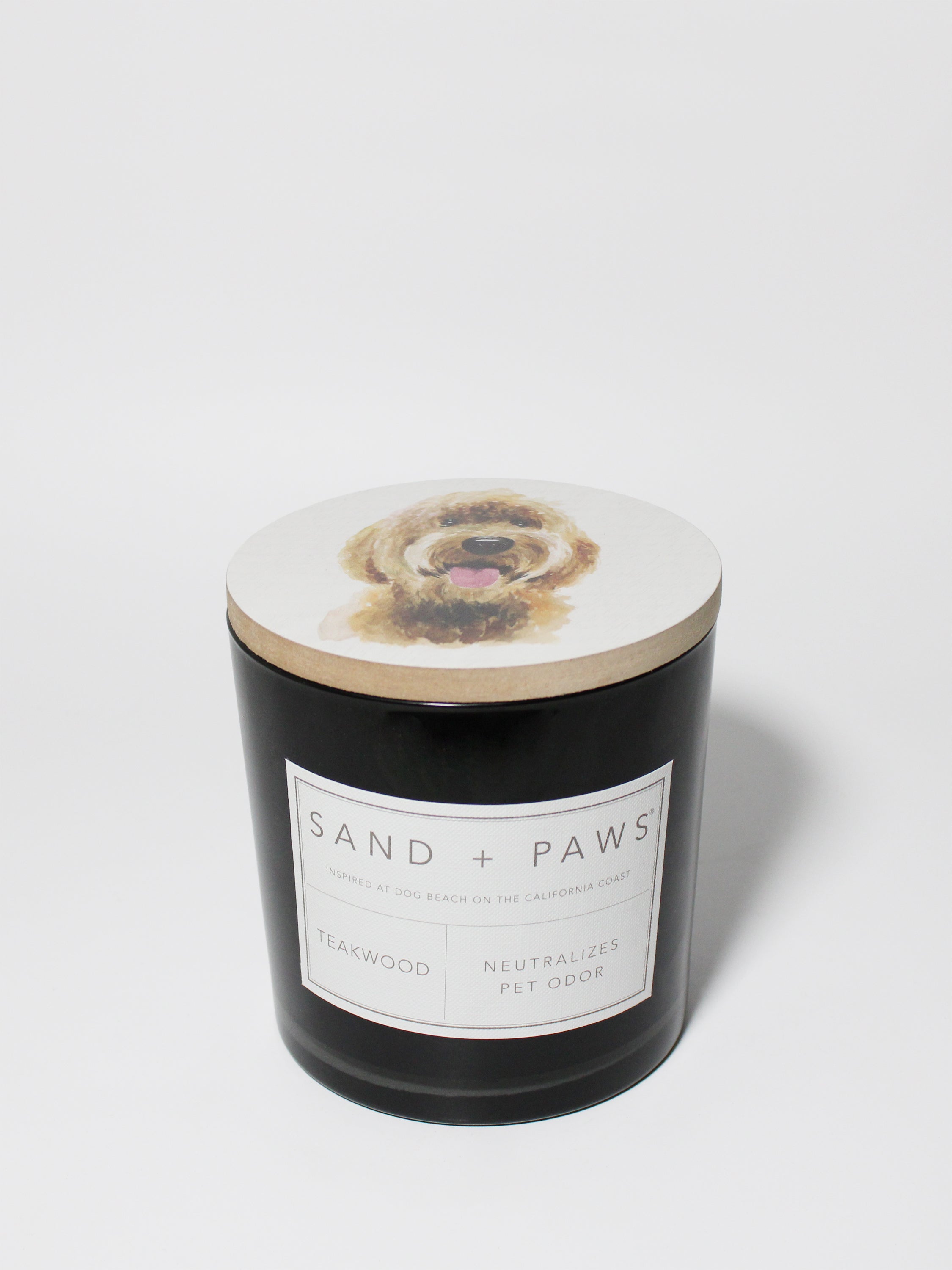 Sand + Paws Teakwood 21 oz scented candle