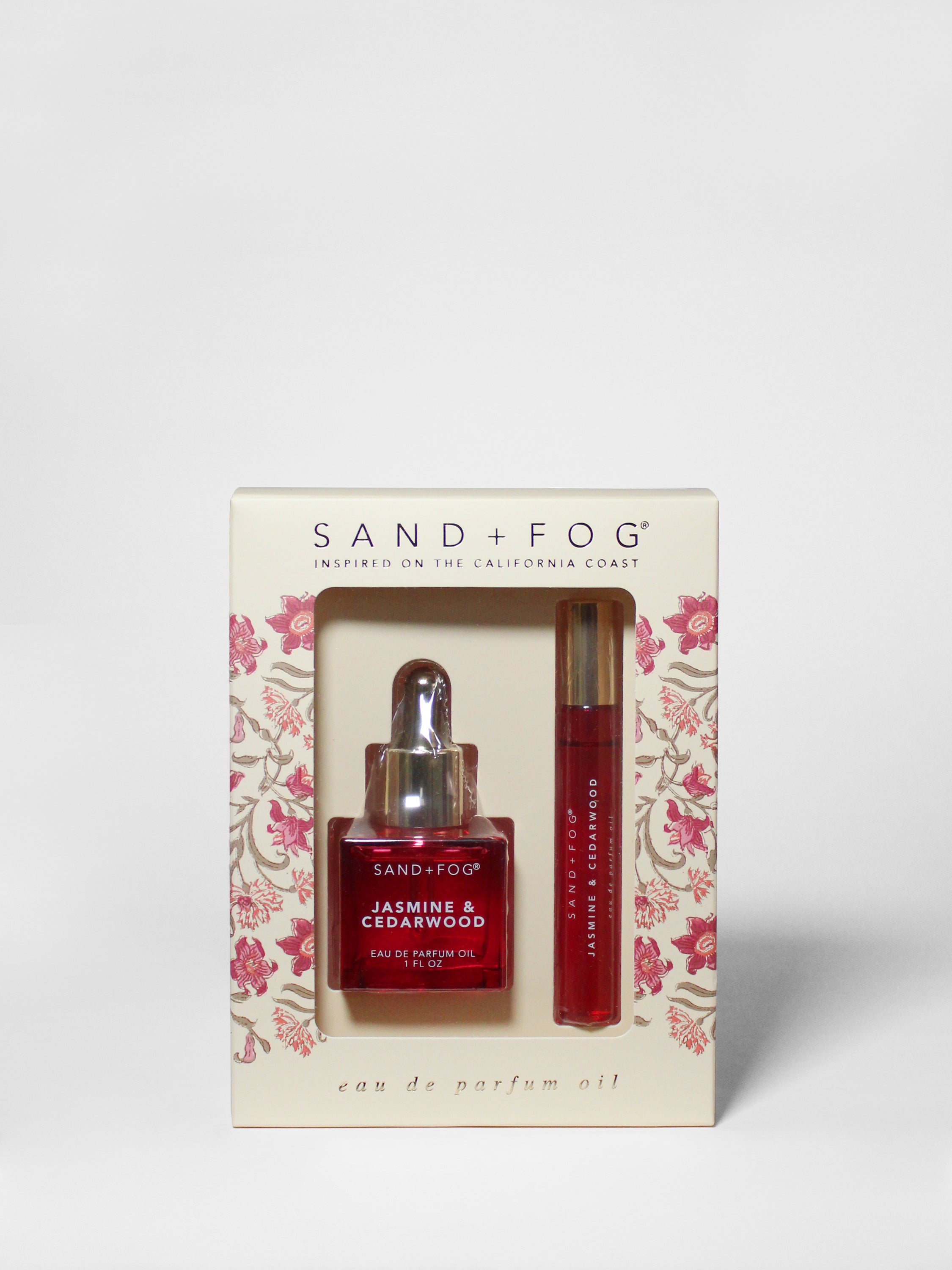 Perfume Oil Rollerball and Perfume Dropper Set - Jasmine & Cedarwood