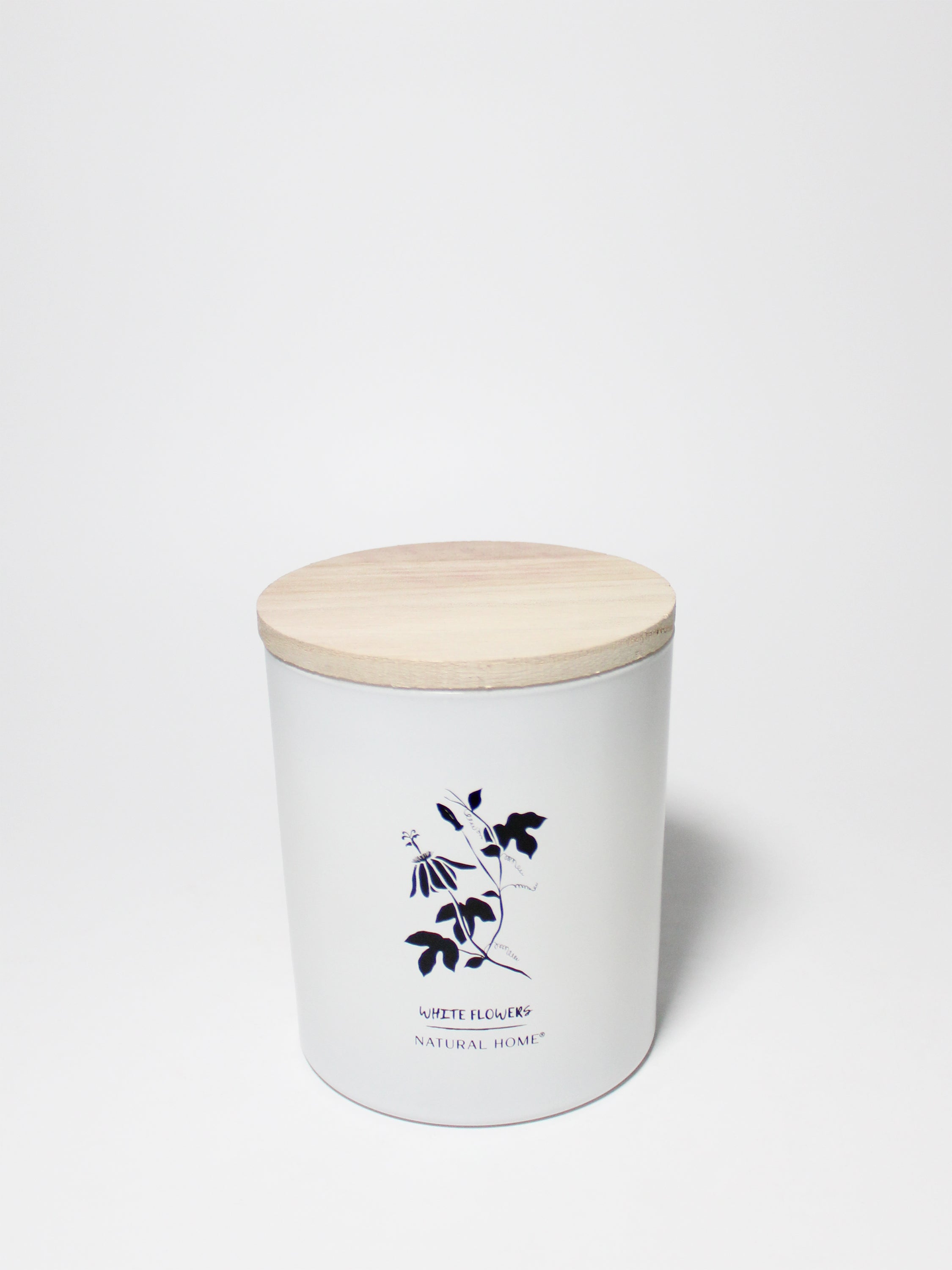 White Flowers Natural Home 11.5 oz scented candle