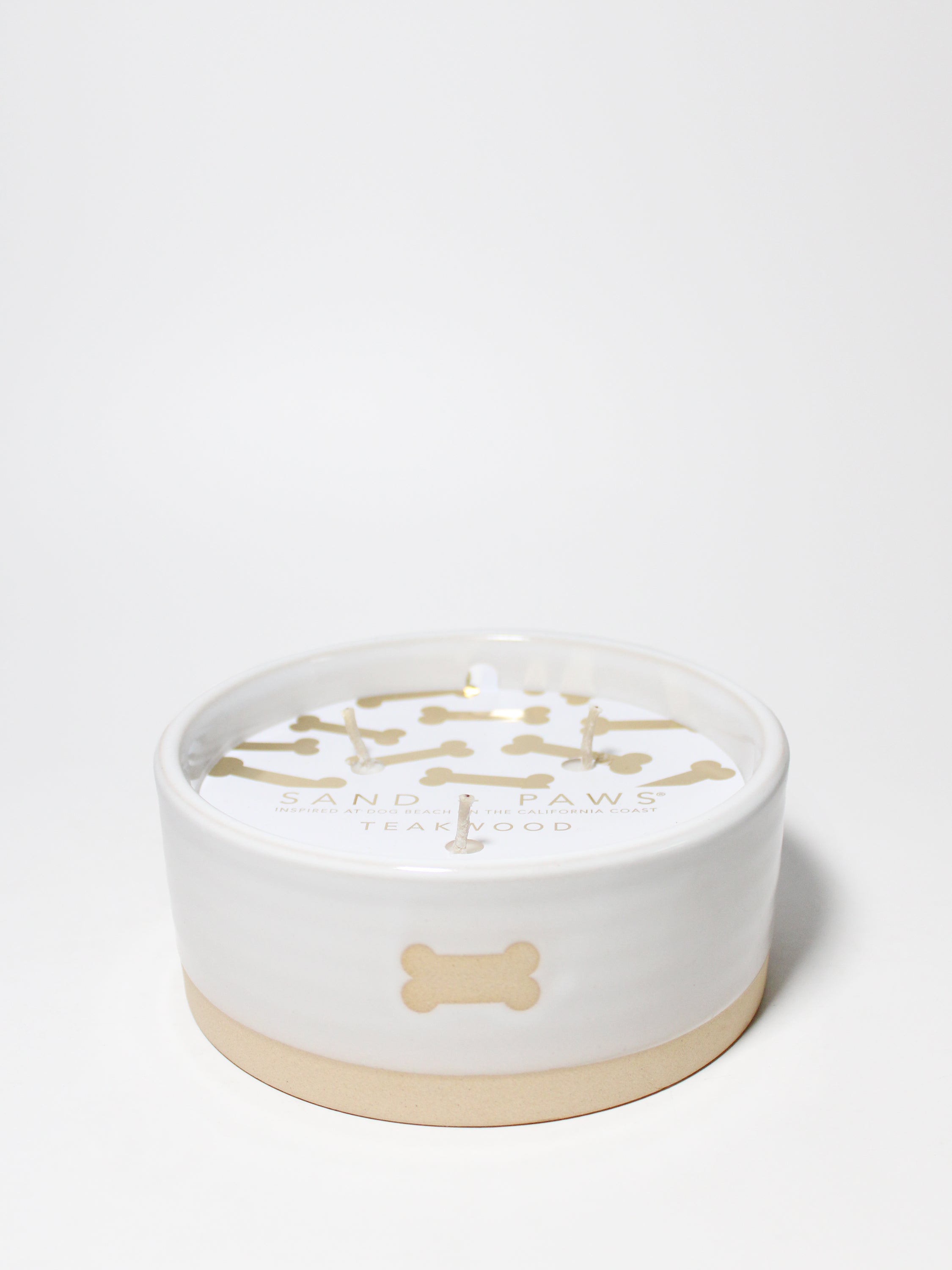 Sand + Paws Teakwood 12 oz scented candle