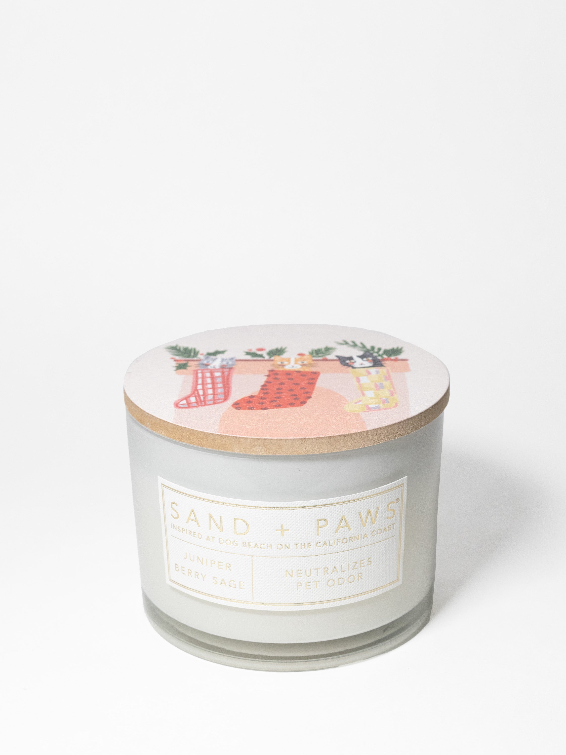 Sand + Paws Juniper Berry Sage 12 oz scented candle