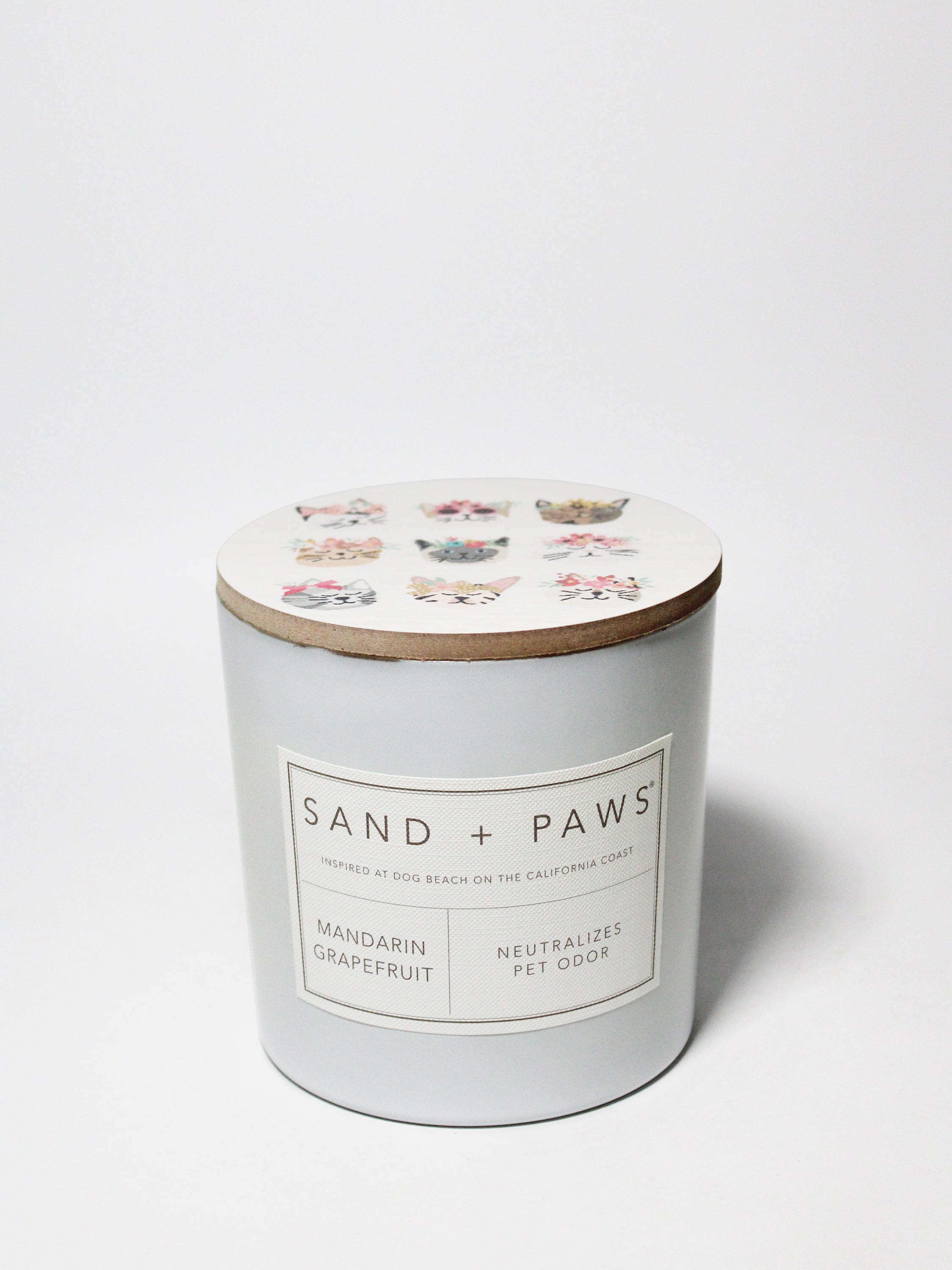 Sand + Paws Mandarin Grapefruit 21 oz scented candle