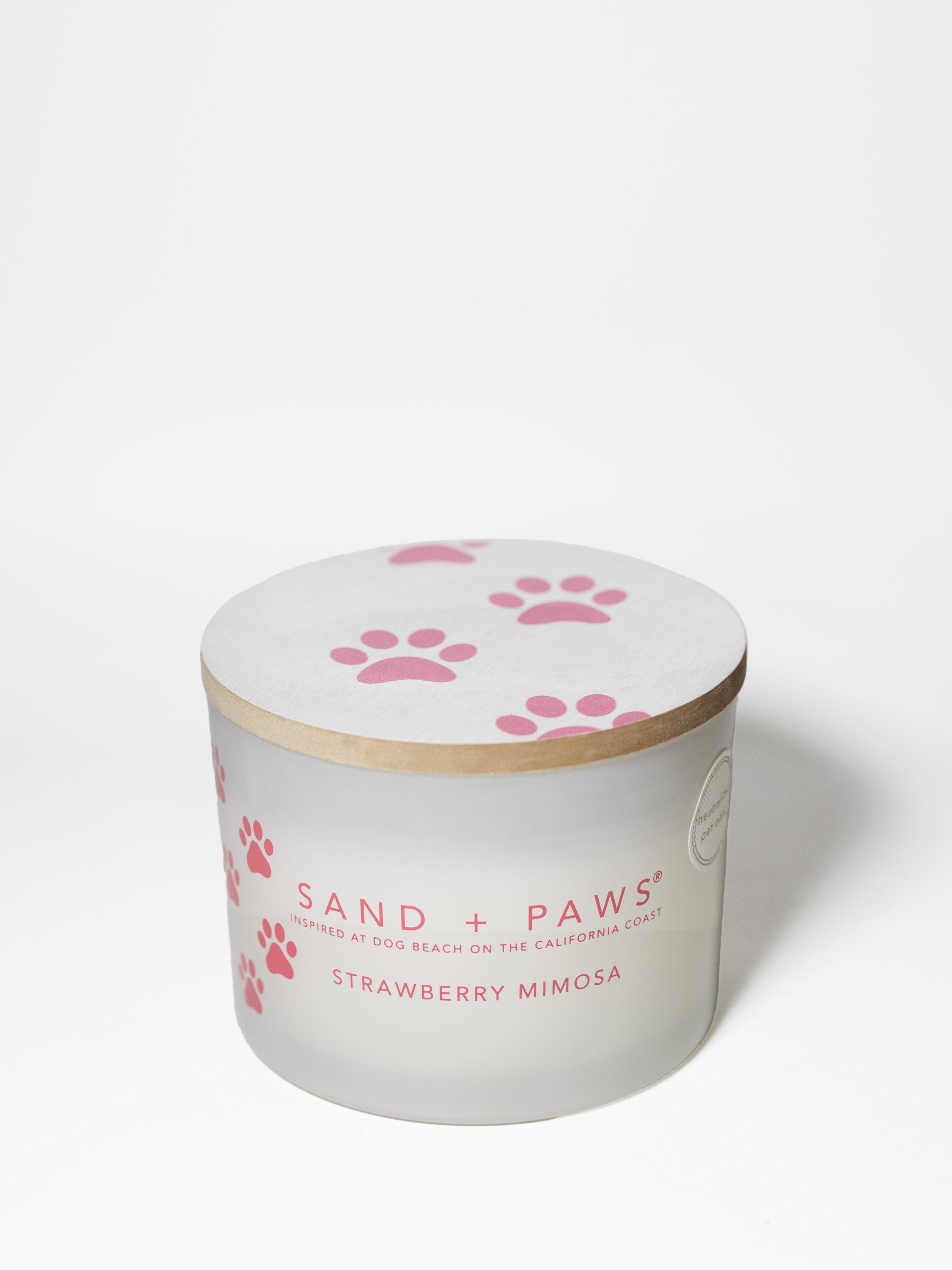 Sand + Paws Strawberry Mimosa 12 oz scented candle